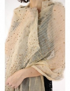 CHAL BORDADO CON PIEDRAS