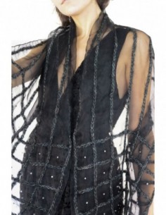 CHAL ORGANZA BORDADO LANA...