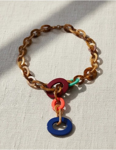 Collar De Resina Multicolor Importado...