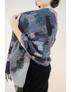 PASHMINA ESTAMPADA PURA LANA