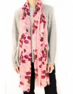 PASHMINA FLOREADA PURA LANA