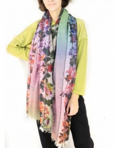 PASHMINA GUARDA FLOREADA...