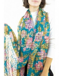 PASHMINA FLOREADA PURA LANA