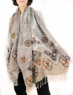 PASHMINA FLOREADA BORDADA