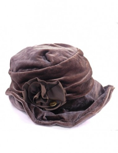 SOMBRERO ITALIANO TERCIOPELO CON MOÑO