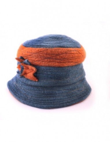 SOMBRERO ITALIANO PLIZADO 2 TONOS
