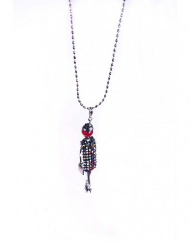 COLLAR DAMA VESTIDO CON STRASS