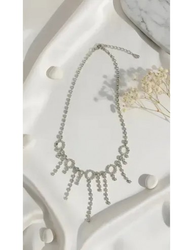 Collar Corto Strass Con Círculos...