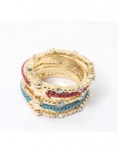 ANILLO 3 TONOS CON STRASS
