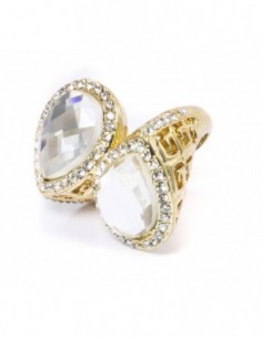 ANILLO 2 GOTAS CON STRASES