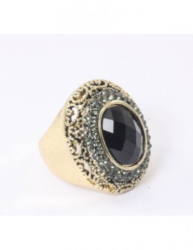 ANILLO OVAL CON STRASS