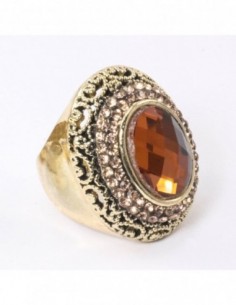 ANILLO OVAL CON STRASS