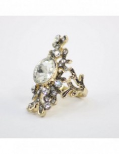 ANILLO OVAL CON STRASS