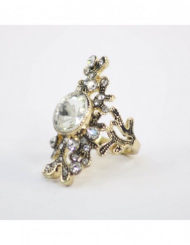 ANILLO OVAL CON STRASS