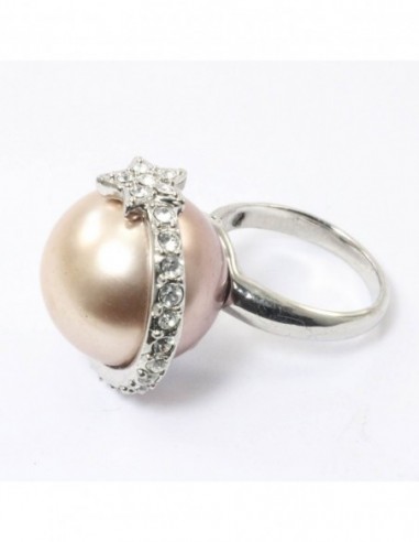ANILLO PERLA ESTRELLA CON STRASS