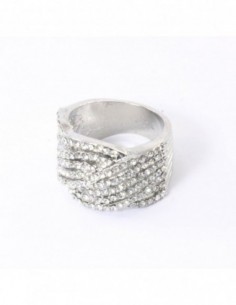 ANILLO ENTRELAZADO CON STRASS