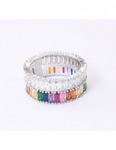ANILLO PIEDRAS MULTICOLOR
