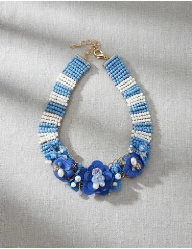Collar Gargantilla Corto De Cuentas...