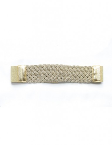 FAJA EXTENSIBLE TRENZADA LUREX