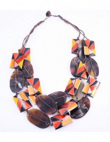 COLLAR OVALOS DE NACAR