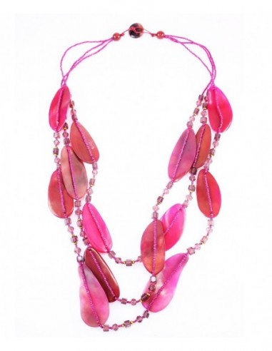 COLLAR HOJAS DE ASTA CON CANUTILLOS