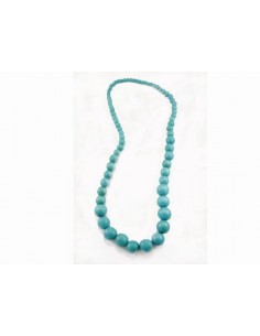 COLLAR BOLAS DE MADERA