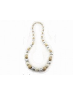 COLLAR BOLAS DE MADERA