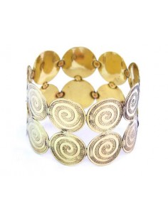 PULSERAS DORADAS DE MONEDAS