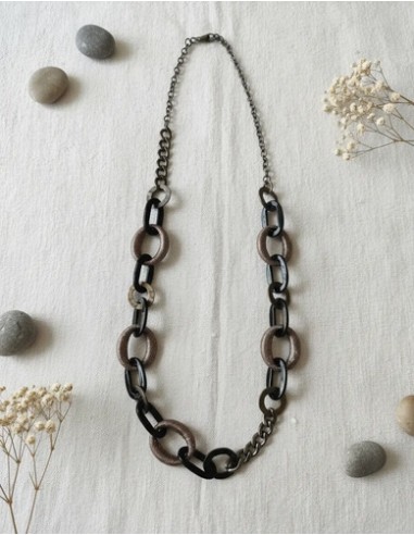 Collar Cadena Largo De Metal...