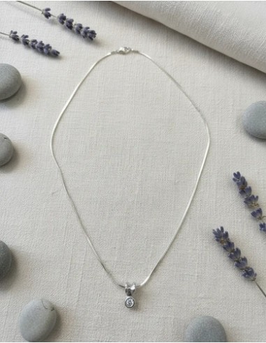 Collar Fino Con Dije Cristal...