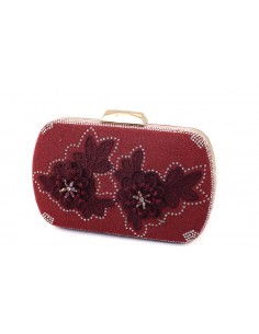 CLUTCH TERCIOPELO FLORES...