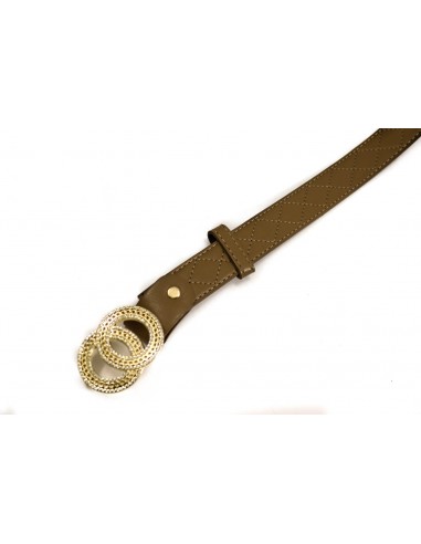 CINTO MATELASEADO HEBILLA STRASS