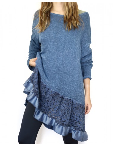 SWEATER CON ENCAJE