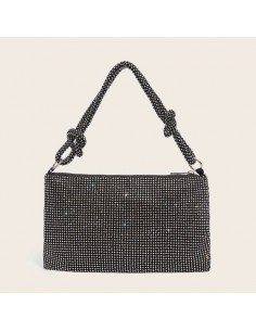 CARTERA NEGRA MALLA METAL...