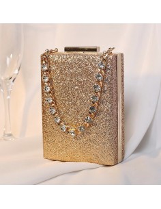 CLUTCH RECTANGULAR DORADO...