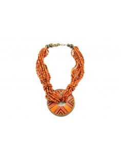 COLLAR ARANDELA NARANJA...