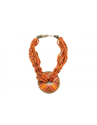 COLLAR ARANDELA NARANJA CANUTILLOS