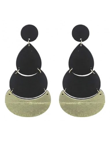 Aros Madera Negro Negro