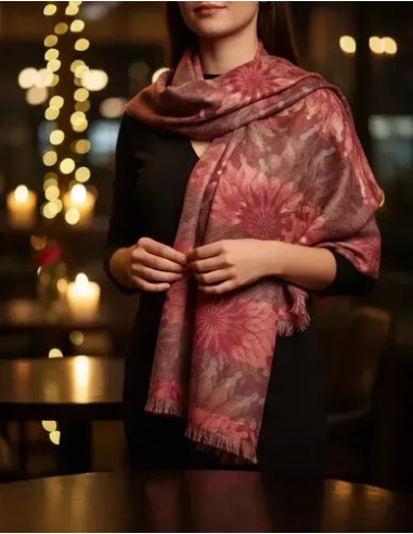 Pashmina Bufanda Floreada Italiana...