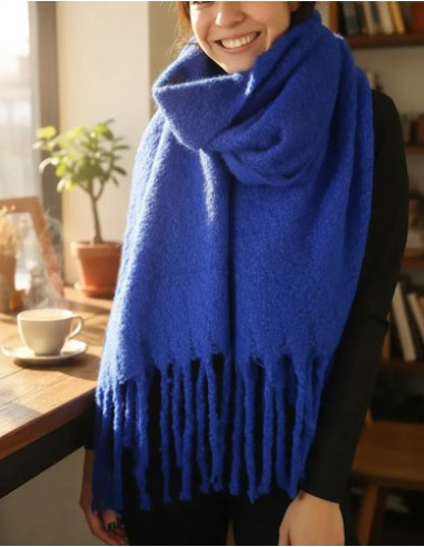 Bufandon Pashmina Lisa Flecos Gruesos...