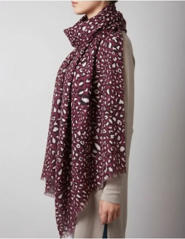 Pashmina Bufanda Atigrada Bordo...