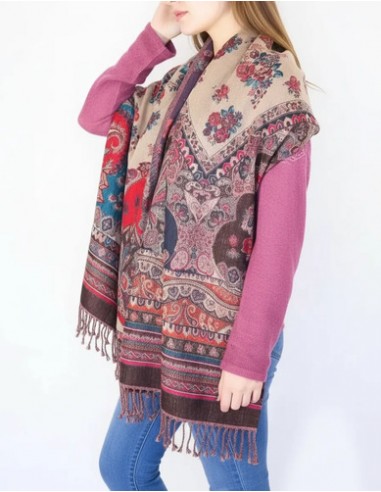 Pashmina Bufandon Floreada Multicolor...