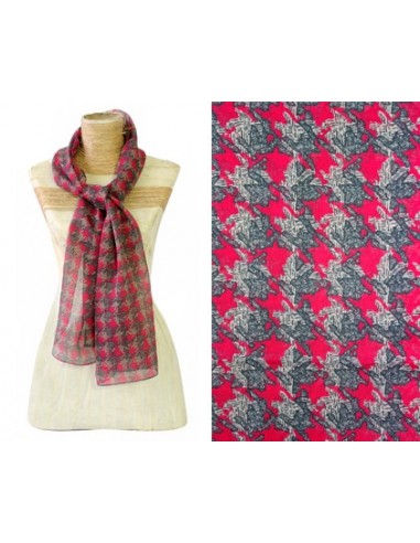 CHALINA ITALIANA DE GASA ESTAMPADA