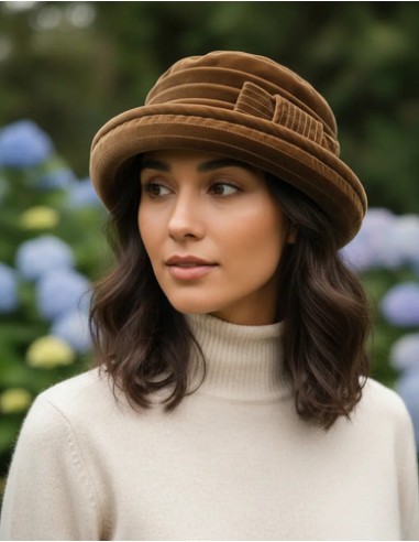 Sombrero Cloche Terciopelo Italianos...