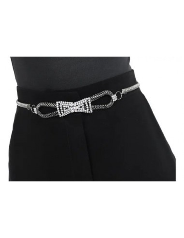 Cinto De Metal Nudos Strass Idel...