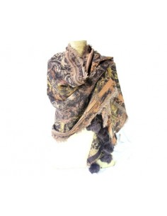 PASHMINA PURA LANA FLOREADA...