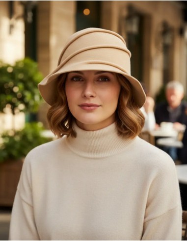 Sombrero Cloche Pura Lana Italianos...
