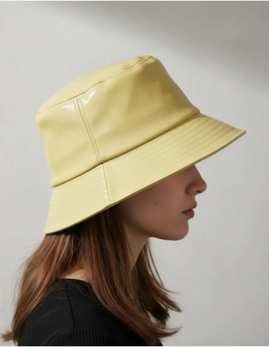 Sombrero Amarillo Simil Cuero De...
