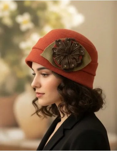 Sombrero Cloche Italianos Lacre Con...