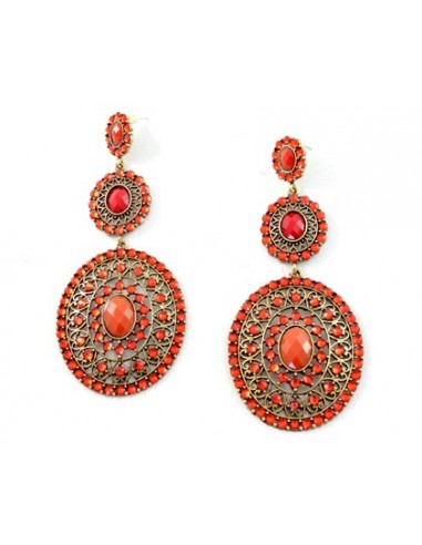 PENDIENTES OVALO CON STRASS